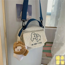 Load image into Gallery viewer, Canvas Printed Cute Envelope Cartoon Shoulder Bag - White
