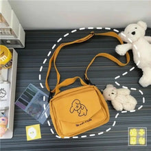 Load image into Gallery viewer, Canvas Printed Cute Envelope Cartoon Shoulder Bag - yellow