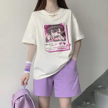 Load image into Gallery viewer, Cartoon Oversize Japanese T-Shirt - t-shirt