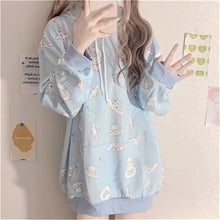 Load image into Gallery viewer, Cartoon Print Anime Oversized Hoodie - 3 / S