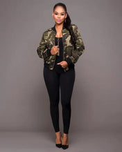 Load image into Gallery viewer, Casual Camo Baseball Jacket - Camouflage / S