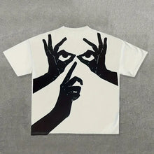 Load image into Gallery viewer, Casual Short Sleeve Trendy shh Tee - White / XS(2)