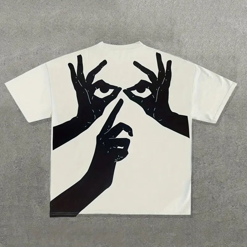 Casual Short Sleeve Trendy shh Tee - White / XS(2)
