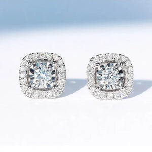 Classic Real Tibetan Cubic Zircon Silver Earrings - E001