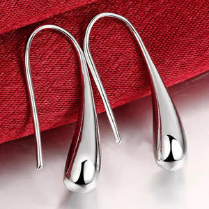 Classic Real Tibetan Cubic Zircon Silver Earrings - E004