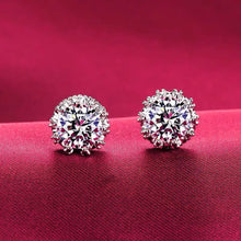 Load image into Gallery viewer, Classic Real Tibetan Cubic Zircon Silver Earrings - E019