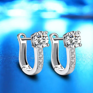Classic Real Tibetan Cubic Zircon Silver Earrings - E243