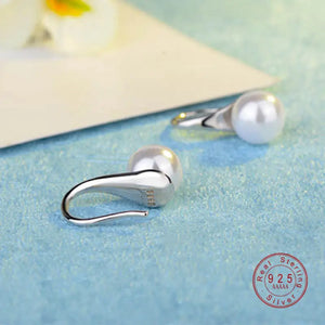 Classic Real Tibetan Cubic Zircon Silver Earrings - ED330