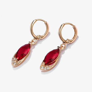 Classic Real Tibetan Cubic Zircon Silver Earrings - EDB4