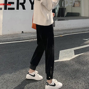Corduroy Fashion High Waist Pencil Pants - pants