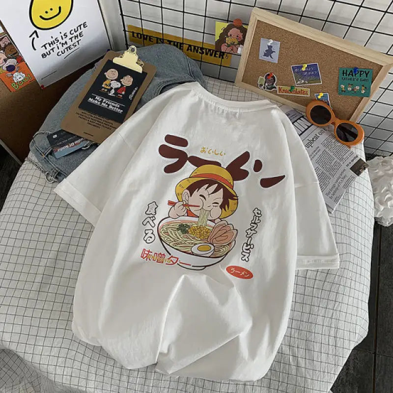 Cotton Anime Aesthetic T-shirt - 1 / XL - t-shirt