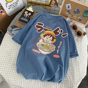 Cotton Anime Aesthetic T-shirt - 4 / XXXL - t-shirt