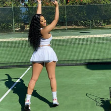 Load image into Gallery viewer, Crop Top and Tennis Mini Skirt - two piece
