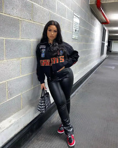 Cropped Cyber Y2K Streetwear Jacket