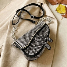 Load image into Gallery viewer, Crossbody Luxury Pu Leather Flap Chic Purse - Silver - Bag