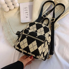 Load image into Gallery viewer, Crossbody Plaid Shoulder Backpack - Bag