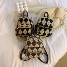 Load image into Gallery viewer, Crossbody Plaid Shoulder Backpack - Bag