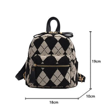 Load image into Gallery viewer, Crossbody Plaid Shoulder Backpack - Bag