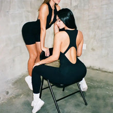 Load image into Gallery viewer, Cut Out Backless Bodycon Active Wear Jumpsuit - jumpsuit