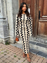 Load image into Gallery viewer, Cut Out Wave Knitted Maxi Dress