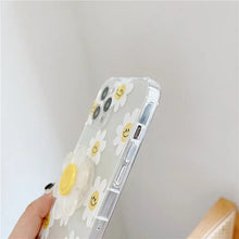 Load image into Gallery viewer, Cute 3D Sun flower Bracket Transparent Soft phone Case