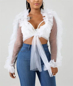 Days On The Yacht Tie Front Blouse