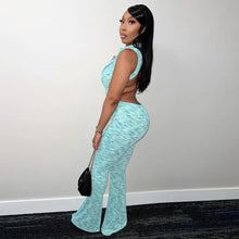 Load image into Gallery viewer, Deep V Backless Halter Jumpsuit