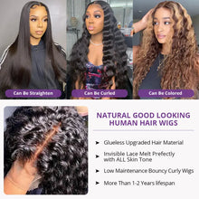 Load image into Gallery viewer, Deep Wave Pre-Plucked Curly Human Hair Wig