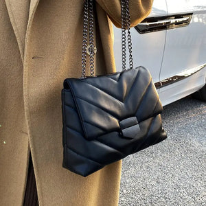Designer Quilted Luxury Pu Leather Crossbody Bag