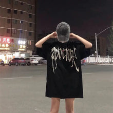 Load image into Gallery viewer, Devil Skull Oversized T-shirt - t-shirt