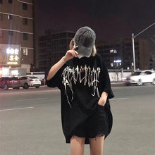 Load image into Gallery viewer, Devil Skull Oversized T-shirt - t-shirt