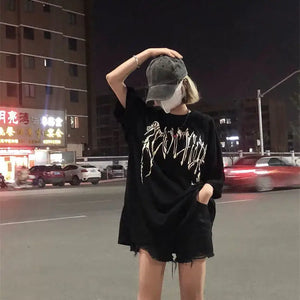Devil Skull Oversized T-shirt - t-shirt