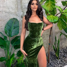 Load image into Gallery viewer, Don’t Let Me Down Velvet Maxi Dress - dress