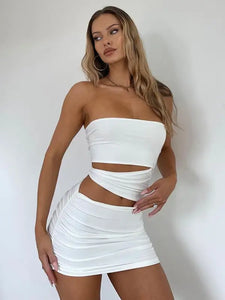 Elegant Off Shoulder Strapless Sexy Cut Out Dress