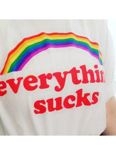 Everything Sucks Rainbow T-shirt - t-shirt