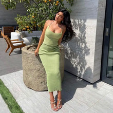 Load image into Gallery viewer, Fashion Chain Knitted Camis Top and Dress Sets - dress