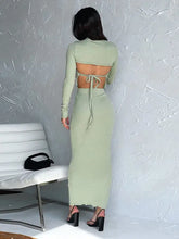 Load image into Gallery viewer, Fashion Chain Shawl Top and Skirt 3 Piece Set - two piece