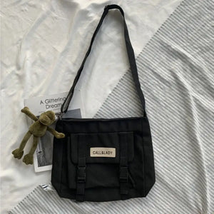Fashion Classic Simple Messenger Bag - Frog pendant 3