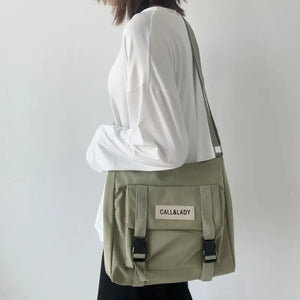 Fashion Classic Simple Messenger Bag - Green
