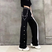 Load image into Gallery viewer, Fashion Contrast Cargo Gothic Pants - pants