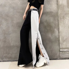 Load image into Gallery viewer, Fashion Contrast Cargo Gothic Pants - pants