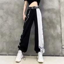 Load image into Gallery viewer, Fashion Contrast Cargo Gothic Pants - pants