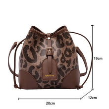 Load image into Gallery viewer, Fashion Leopard Bucket Handbag - Bag