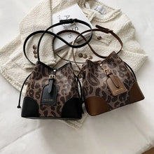 Load image into Gallery viewer, Fashion Leopard Bucket Handbag - Bag