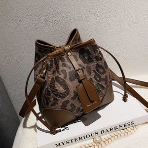 Fashion Leopard Bucket Handbag - Bag