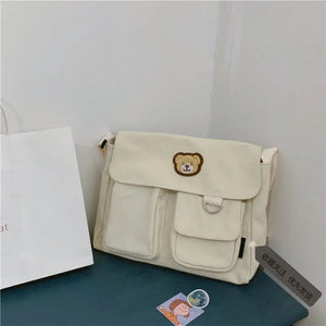 Fashion Shoulder Multifunction Canvas Crossbody Bag
