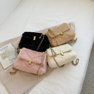 Faux Fur Fashion luxury Designer Handbag