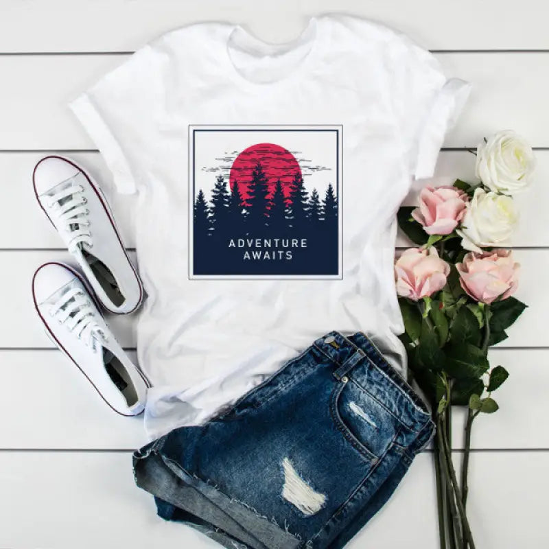 Fierce Heart Cartoon Print T-shirt - Design 1 / XS