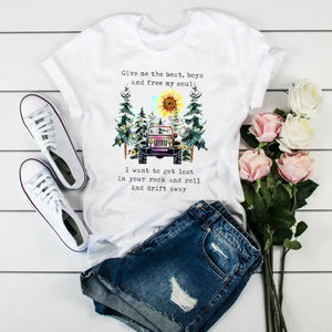 Fierce Heart Cartoon Print T-shirt - Design 16 / S