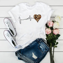 Load image into Gallery viewer, Fierce Heart Cartoon Print T-shirt - Design 2 / XS